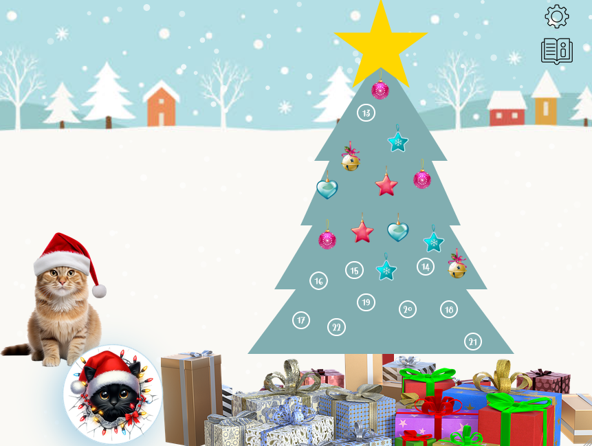 Calendrier de l'Avent en ligne - site web
