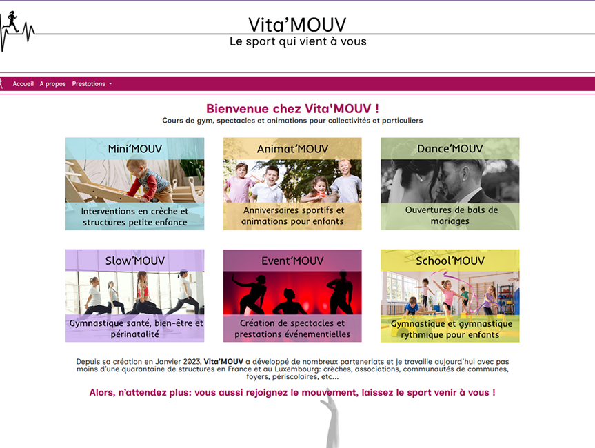 Vita'Mouv - site web